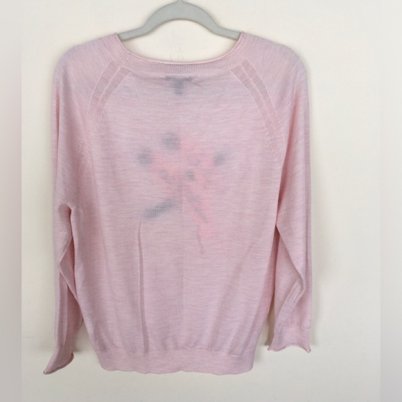EUC J Crew Pink Parrot Sweater - Picture 5 of 7